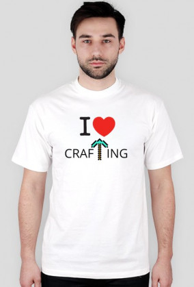 T-shirt "I LOVE CrafTing" przód męski