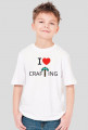 T-shirt "I LOVE CrafTing" przód chłopięcy
