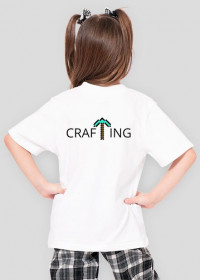T-shirt "CrafTing" tył dziewczęcy