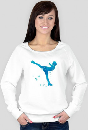 Bluza łyżwiarka niebieska