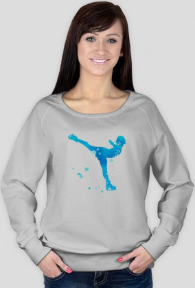 Bluza łyżwiarka niebieska