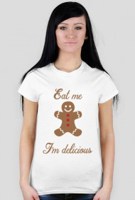 Eat me, I'm delicious - koszulka damska świąteczna