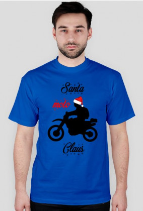 Santa moto claus - koszulka męska świąteczna