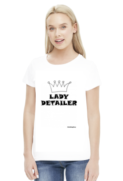 Koszulka biała - Lady Detailer - Koszulka Detailera - Detailing