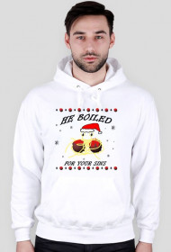 Bluza z kapturem świąteczna Latający Potwór Spaghetti