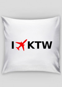 Poduszka I LOVE KTW - Katowice - Samoloty
