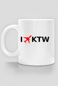 Kubek I LOVE KTW - Katowice - Samoloty