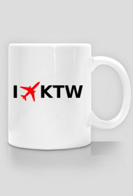 Kubek I LOVE KTW - Katowice - Samoloty
