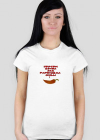 Koszulka z nadrukiem "Jestem Ostra".