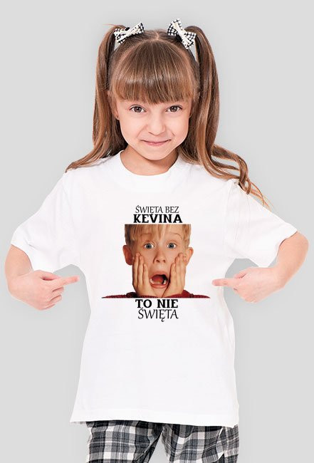 Koszulka dla Dziewczynki '' Święta bez Kevina to nie Święta''