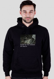 Bluza hoodie SLEEP IS THE COUSIN OF DEATH