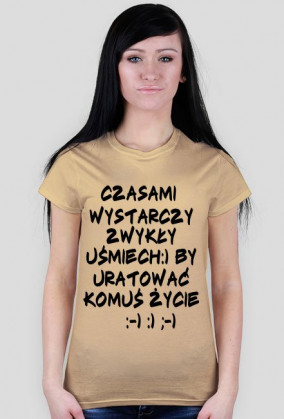 Koszulka: Wystarczy uśmiech:)