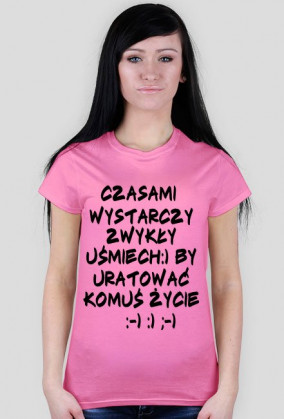 Koszulka: Wystarczy uśmiech:)