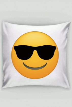 Poduszka-Emoji w okularach