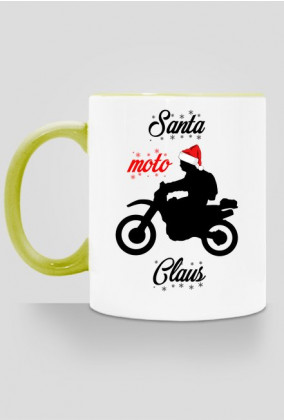 Santa moto claus - kubek świąteczny