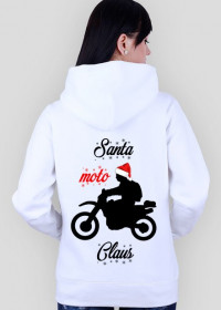 Santa moto claus - bluza damska świąteczna