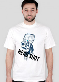Koszulka z napisem head shot