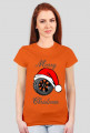 Świąteczna opona - damska koszulka świąteczna