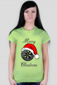 Świąteczna opona - damska koszulka świąteczna