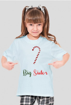 Big Sister - koszulka dziewczęca świąteczna