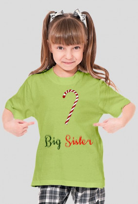 Big Sister - koszulka dziewczęca świąteczna