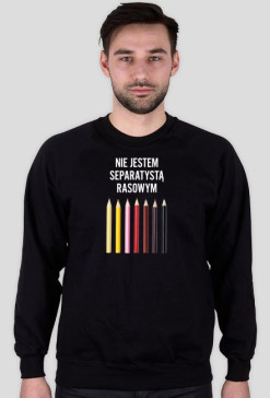 Nie jestem bluza czarna kredki