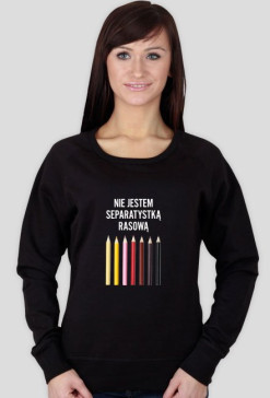 Nie jestem bluza czarna kredki