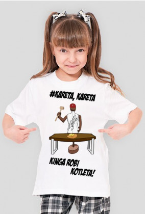 Koszulka'Kinga Robi Kotleta' z autografem Juniorsky