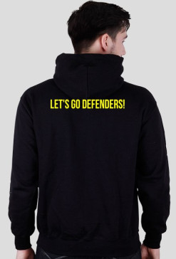 Defenders Fan bluza z kapturem - czarna (małe logo)