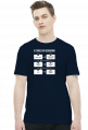 "6 Stages of debugging" - Koszulka dla programisty (Biały nadruk)