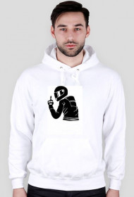 Bluza męska z kapturem motocyklista