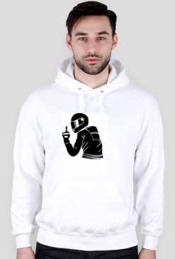 Bluza męska z kapturem motocyklista
