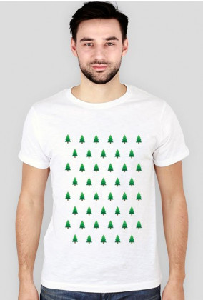 Small Pines T-shirt slim męski