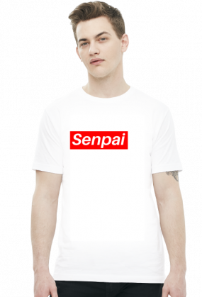 Senpai - Koszulka Otaku Męska