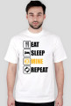 Koszulka Eat sleep mine repeat