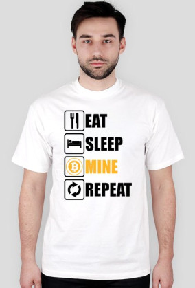 Koszulka Eat sleep mine repeat