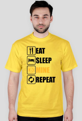 Koszulka Eat sleep mine repeat