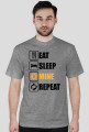 Koszulka Eat sleep mine repeat