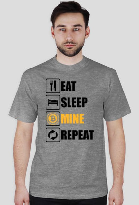 Koszulka Eat sleep mine repeat