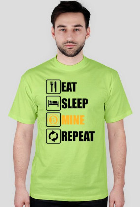 Koszulka Eat sleep mine repeat