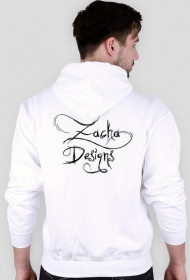 Bluza z kapturem-biała Zacha Designs