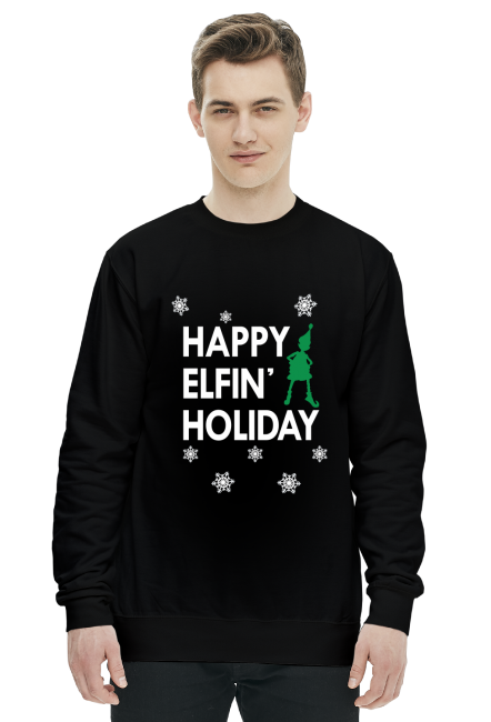 Happy Elfin' Holiday ♥ Bluza Męska