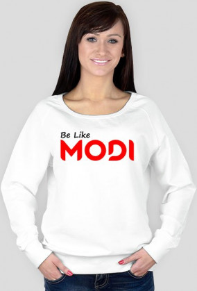 Bluza biała damska "Be Like MoDi"