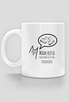 Kubek -Mam kota na punkcie łyżew