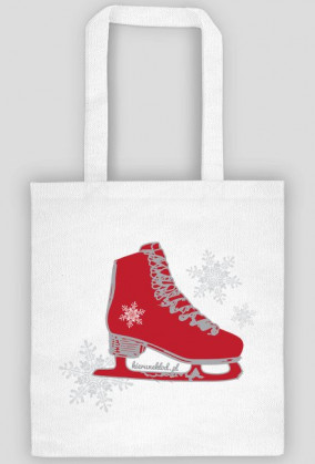 Eko torba biała -Łyżwa