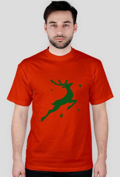 Koszulka z nadrukiem renifera - christmas edition