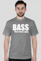Koszulka "Bass musi łamać żebra" WB Car audio - napis biały