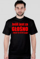Koszulka "Jeśli jest za głośno..." WB car audio - biała, napis czerwony