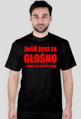 Koszulka "Jeśli jest za głośno..." WB car audio - biała, napis czerwony