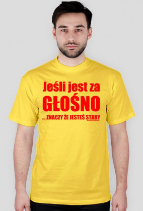 Koszulka "Jeśli jest za głośno..." WB car audio - biała, napis czerwony